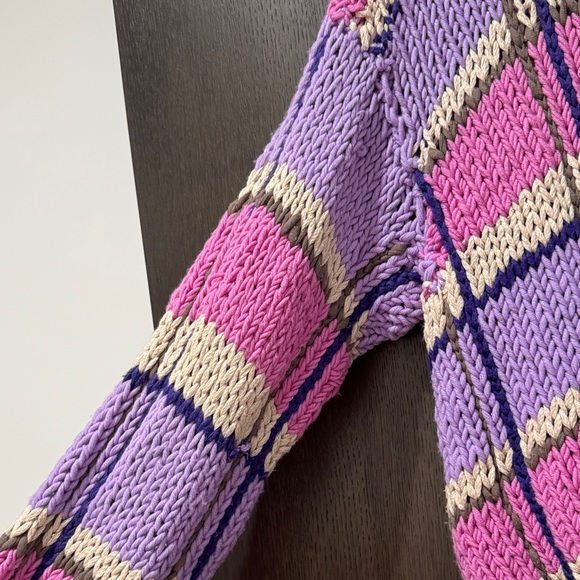 Natasha Zinko Pink and Purple Knit Cardigan - Picture 6 of 8